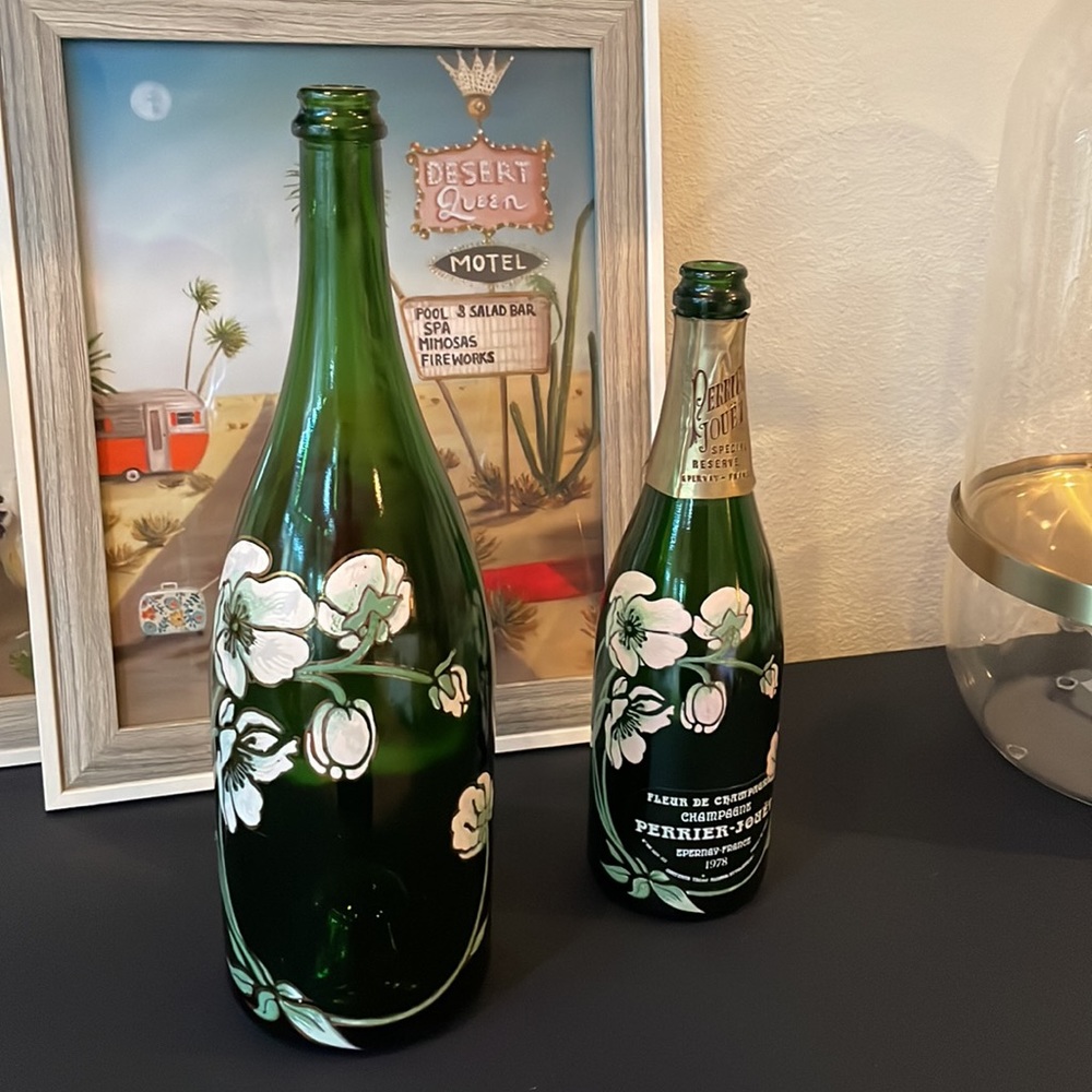 Vintage Magnum Perrier Jouet Champagne Bottle